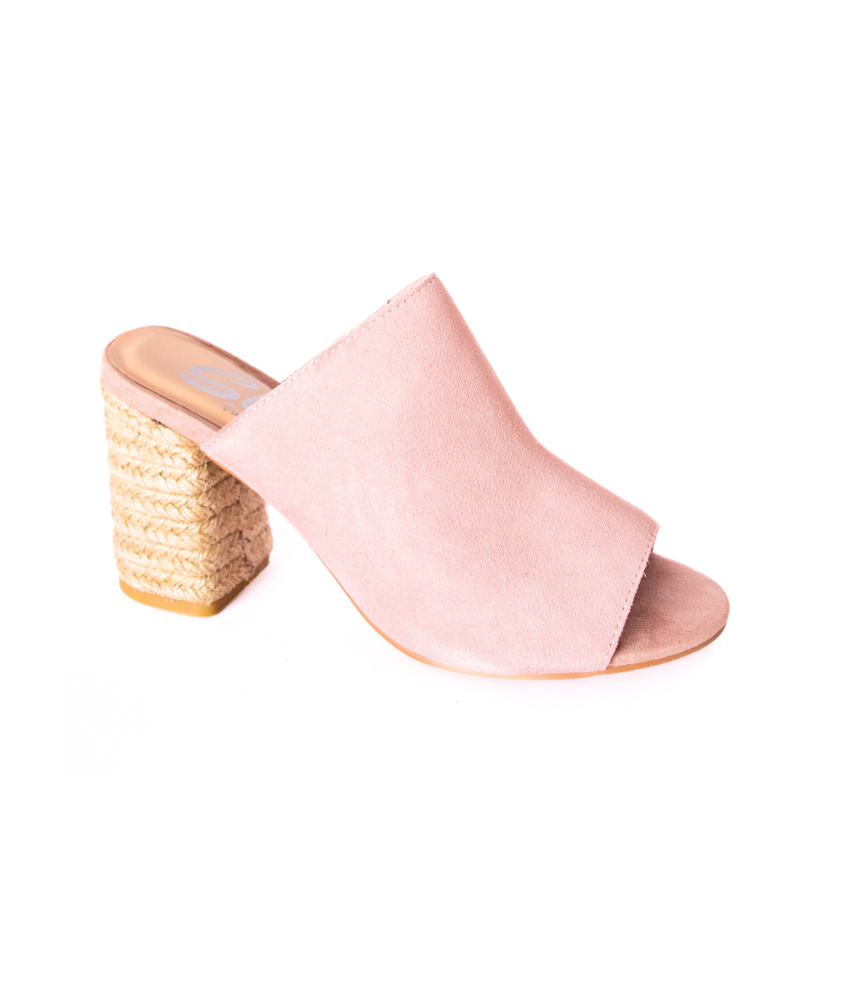 Helena Heeled Sandal in Blush Suede    Shoes Ave Shops- Tilden Co.