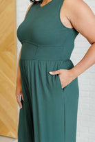 Hilary Wide Leg Jumpsuit in Green    Jumpsuits & Rompers Ave Shops- Tilden Co.