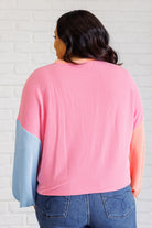 Hit Me With Your Best Shot Colorblock Top in Bright Pink Tops Ave Shops- Tilden Co.