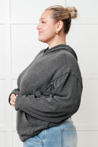 Hold That Thought Rib Knit Hoodie Tops Ave Shops- Tilden Co.