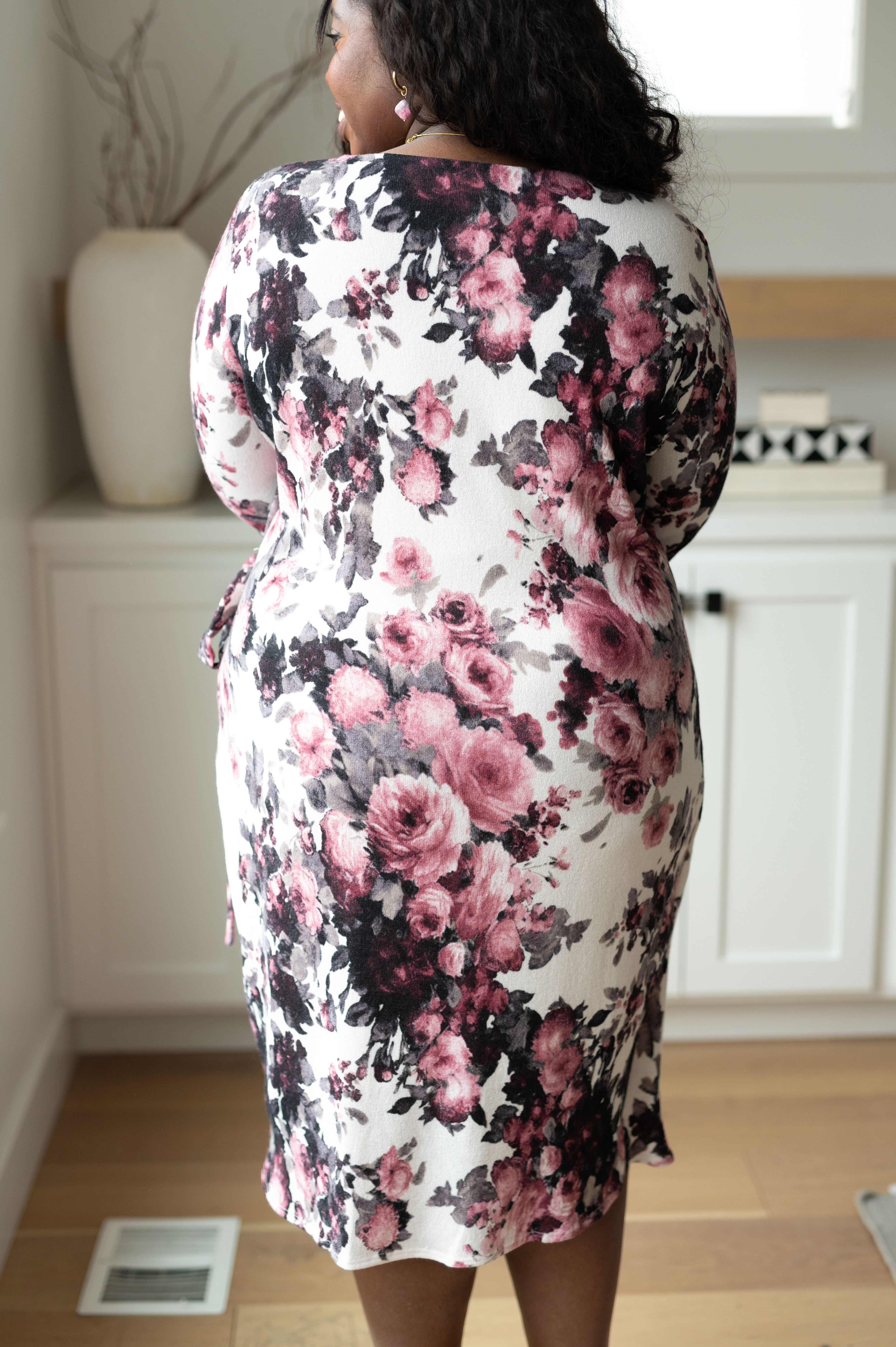 Honey Do I Ever Faux Wrap Dress in White Floral    Dresses Ave Shops- Tilden Co.