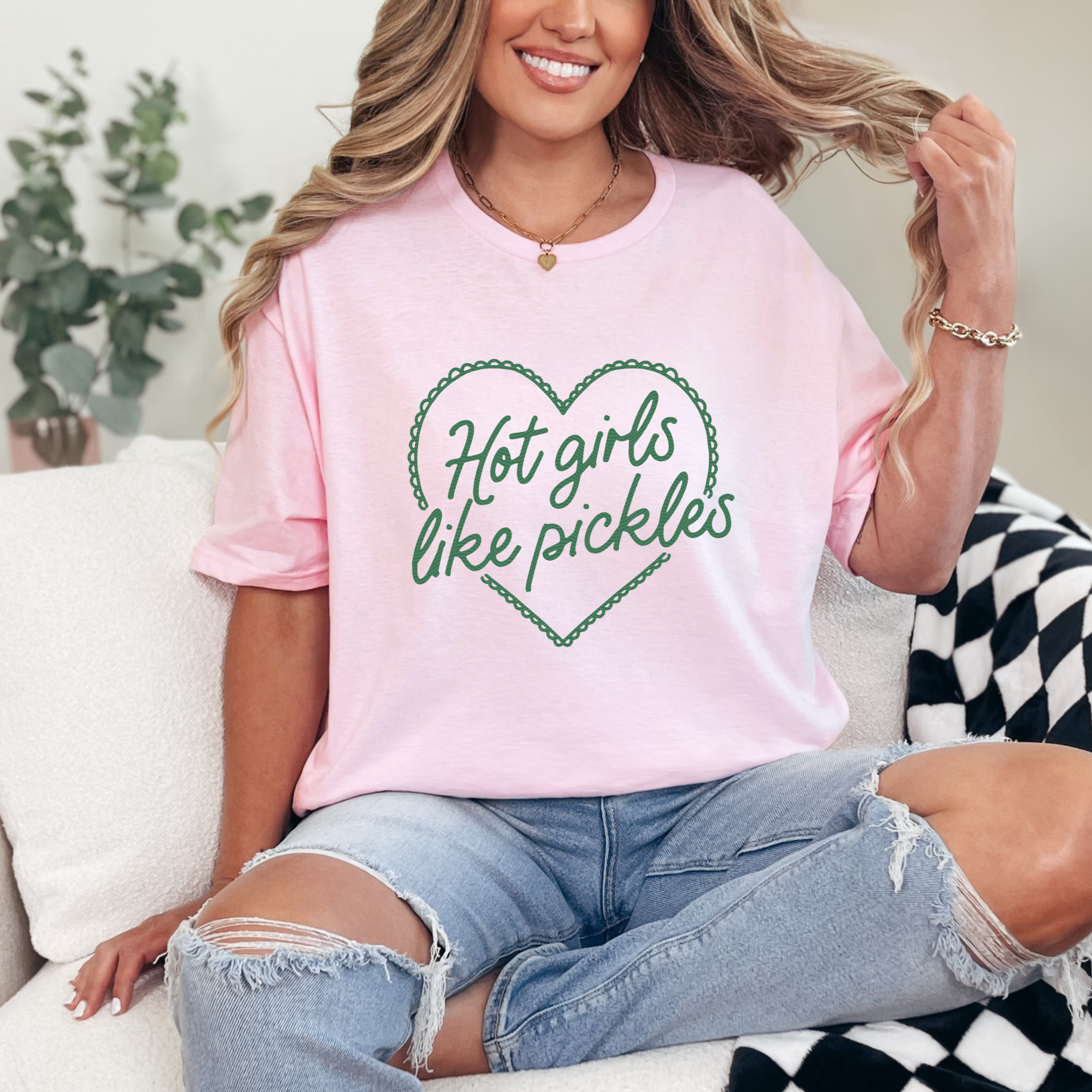 Hot Girls Like Pickels Graphic Tee and Sweatshirt T-Shirt Ave Shops- Tilden Co.