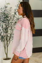Hot & Unbothered Full Front Button Down Shacket in Pink Womens Ave Shops- Tilden Co.