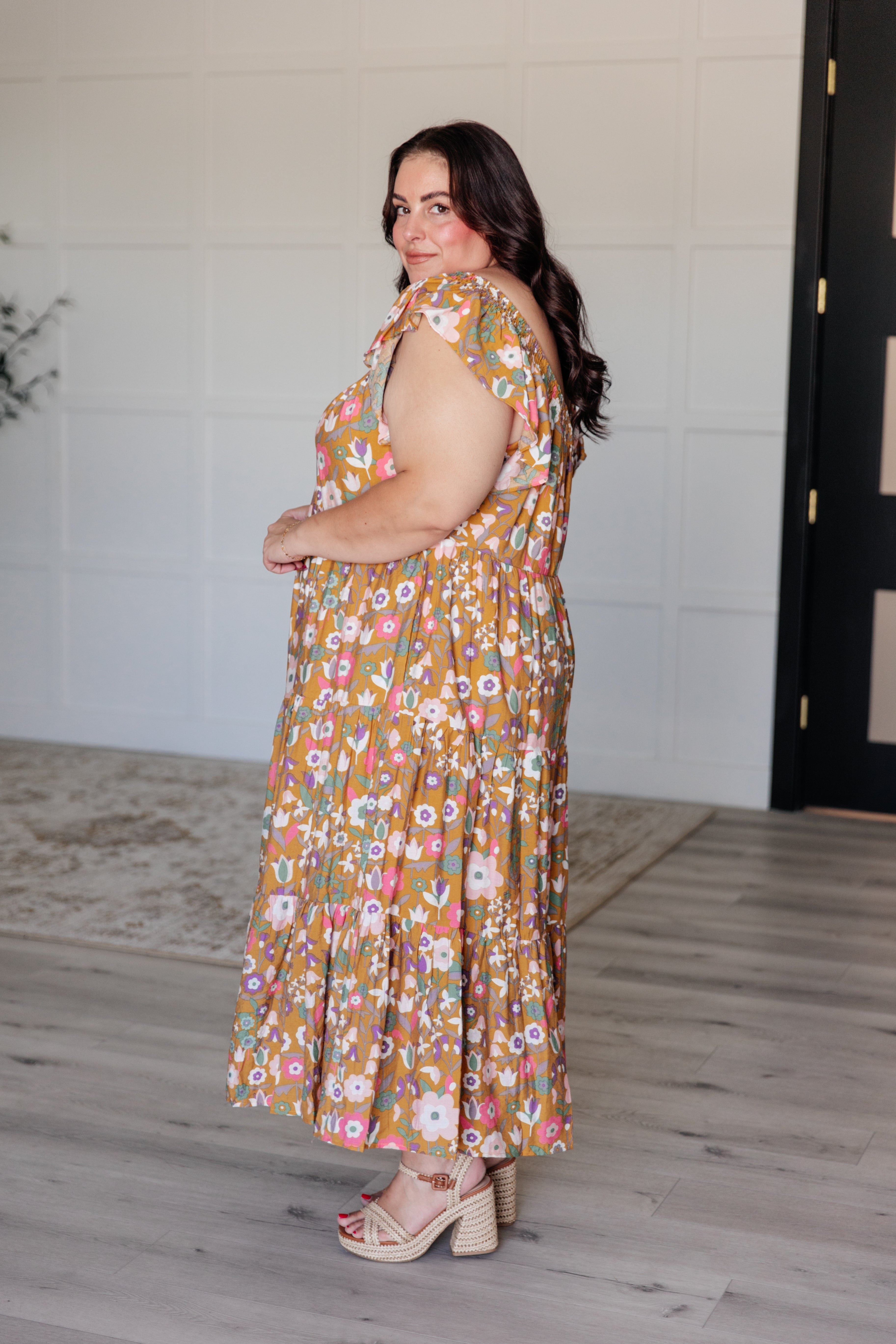 I Done It Good Flutter Sleeve Dress Midi Dress Ave Shops- Tilden Co.