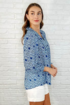 I Gave You My Heart Floral Babydoll Blouse Womens Ave Shops- Tilden Co.