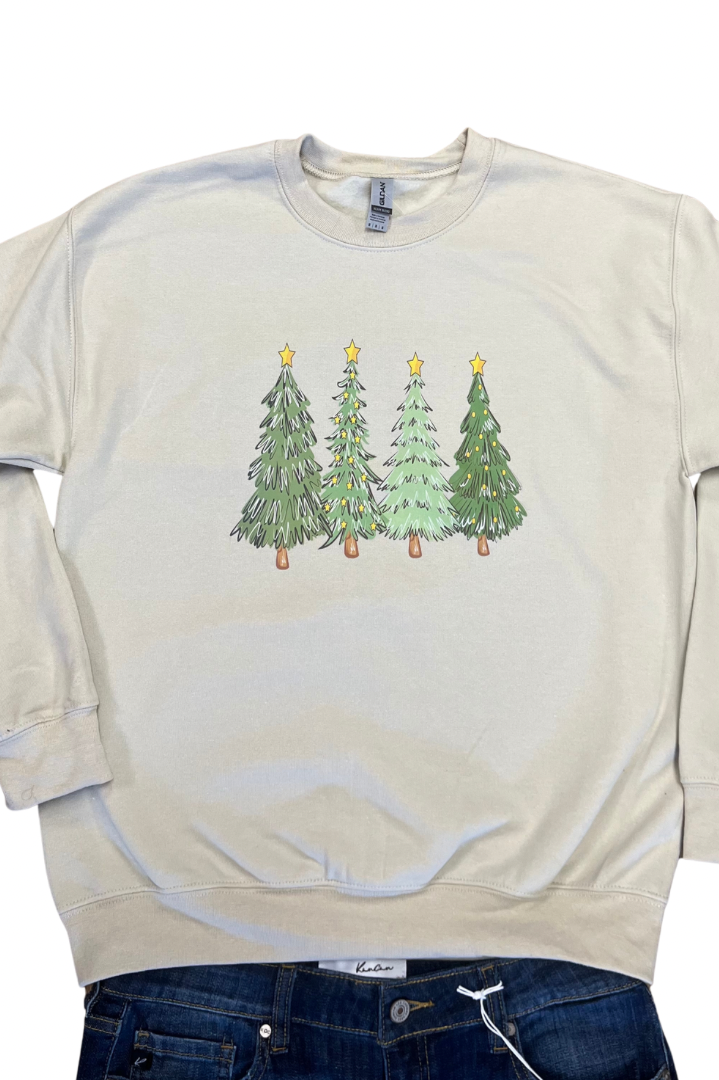 Christmas Tree Crewneck Sweatshirt     Daydreamer Creations- Tilden Co.