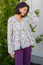 I Think I Can V-Neck Floral Top    Tops Ave Shops- Tilden Co.