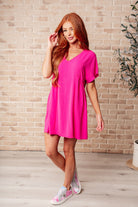 I Wanna Be Like You Dress In Fuchsia Dresses Ave Shops- Tilden Co.
