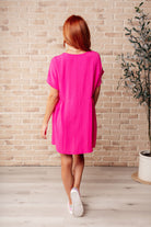 I Wanna Be Like You Dress In Fuchsia Knee Length Dress Ave Shops- Tilden Co.