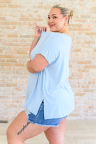 I'll Fly Away Round Neck Relaxed Top Tops Ave Shops- Tilden Co.