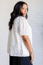 I'll Let You Know Eyelet Lace Blouse    Blouses Ave Shops- Tilden Co.