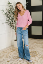 I'm All Yours V-Neck Sweater Womens Ave Shops- Tilden Co.