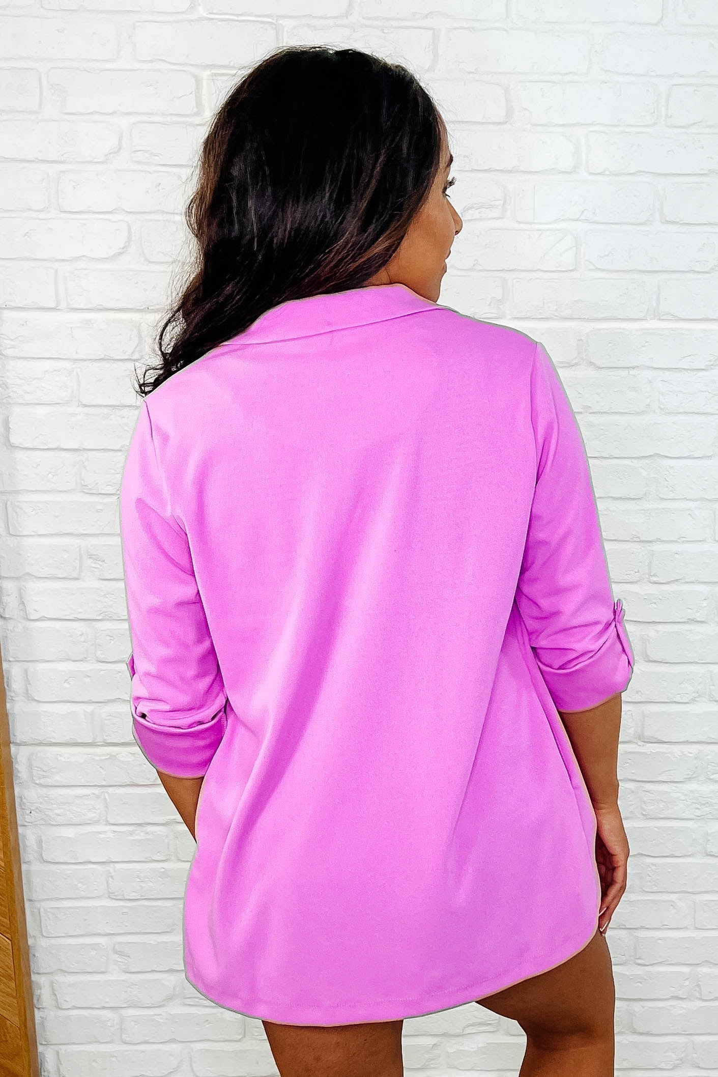 I'm Really That Gal Open Front Blazer in Orchid Glow Womens Ave Shops- Tilden Co.
