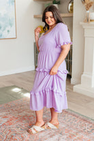 In My Carefree Era Tiered Ruffled Dress Dresses Ave Shops- Tilden Co.