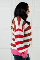 In Your Lane Color Blocked Stripe Sweater Tops Ave Shops- Tilden Co.