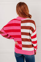 In Your Lane Color Blocked Stripe Sweater Tops Ave Shops- Tilden Co.