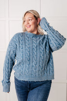 In the Right Direction Cable Knit Sweater Tops Ave Shops- Tilden Co.