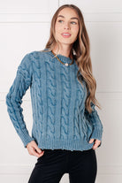 In the Right Direction Cable Knit Sweater Tops Ave Shops- Tilden Co.