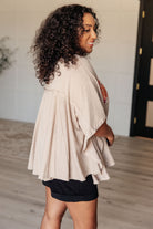 Isabel Embroidered Tunic in Mocha    Tops Ave Shops- Tilden Co.