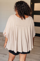 Isabel Embroidered Tunic in Mocha    Tops Ave Shops- Tilden Co.