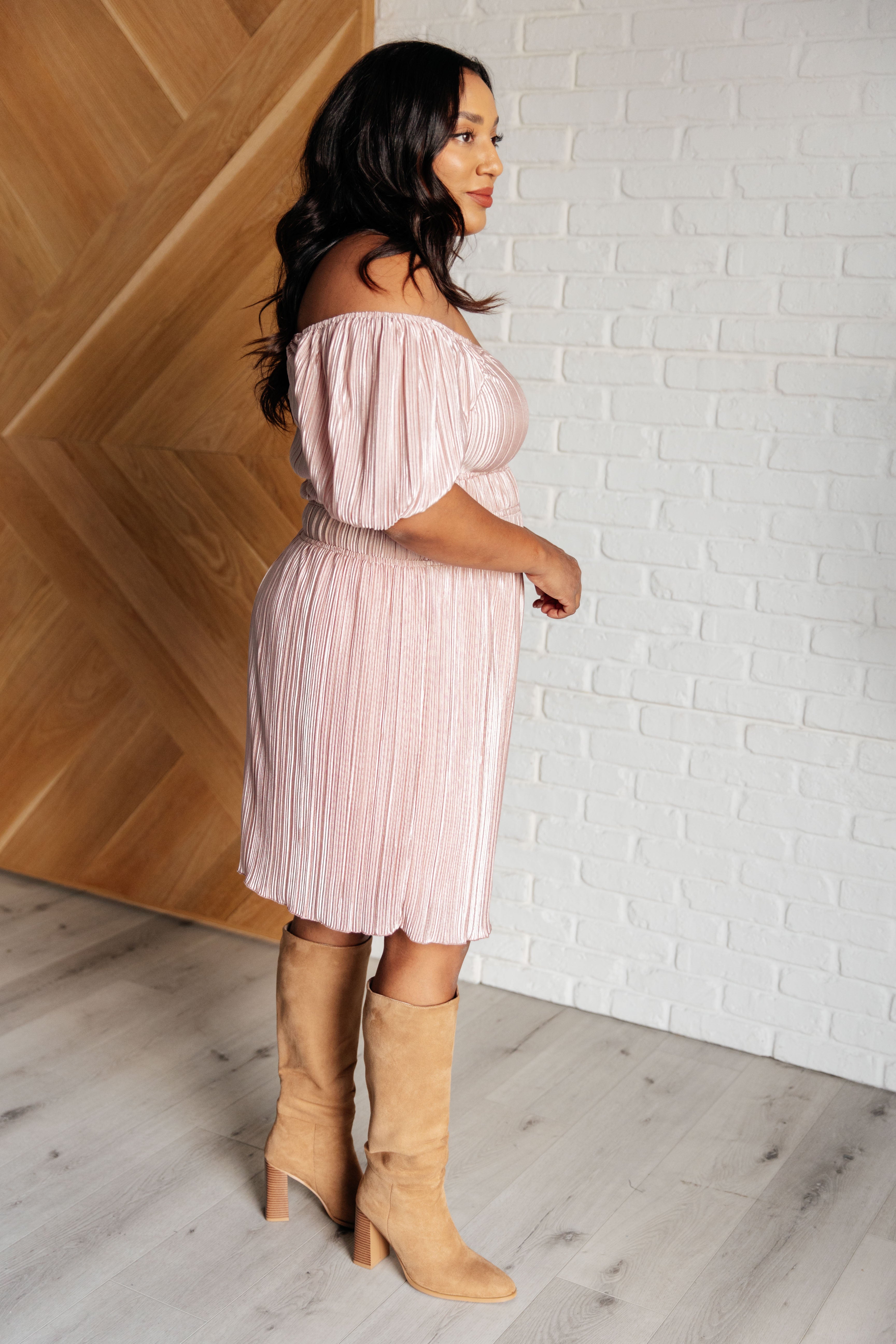 It's For the Aesthetic Balloon Sleeve Dress Knee Length Dress Ave Shops- Tilden Co.