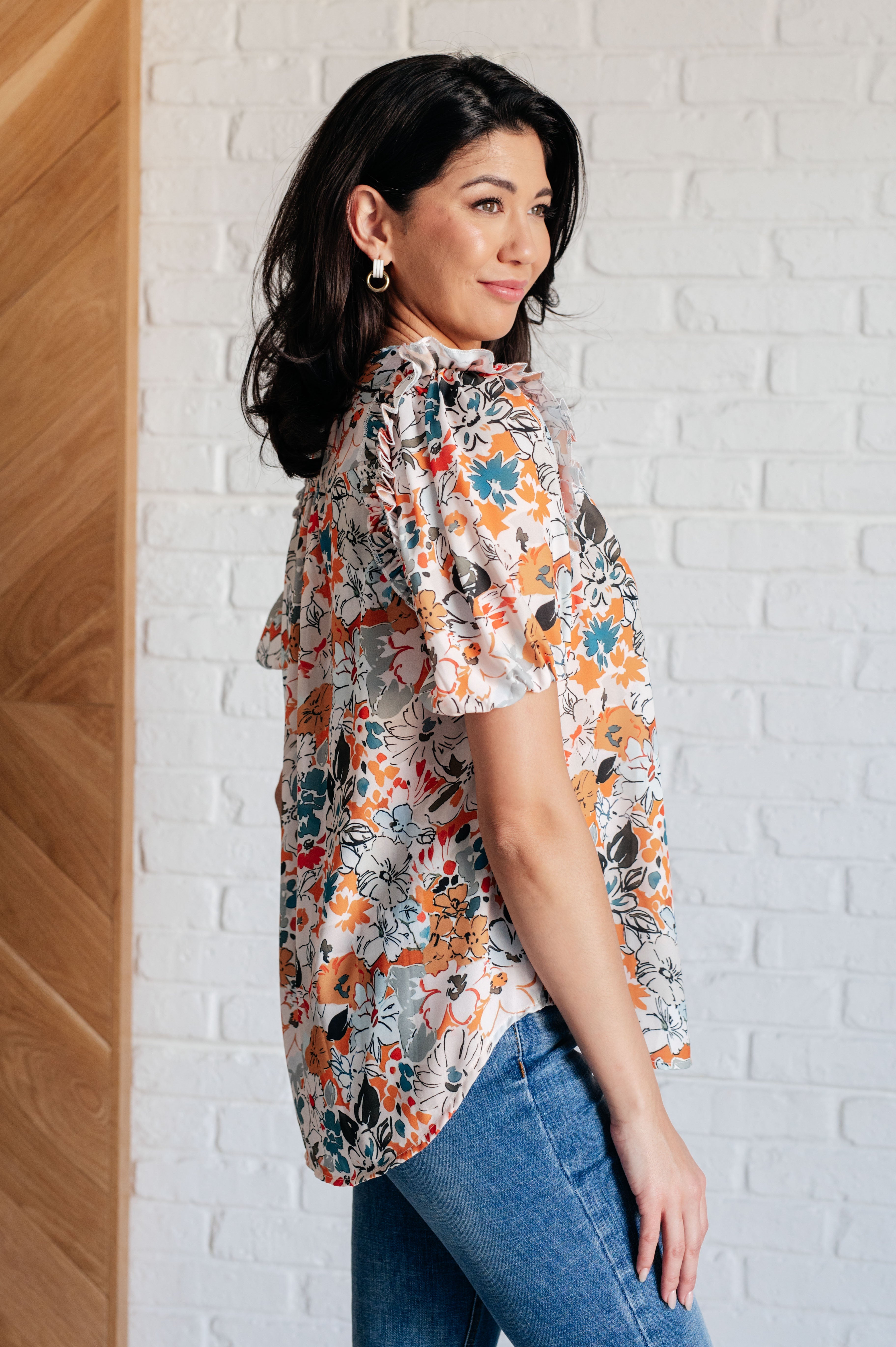 It's Intuitive Floral Blouse    Blouses Ave Shops- Tilden Co.