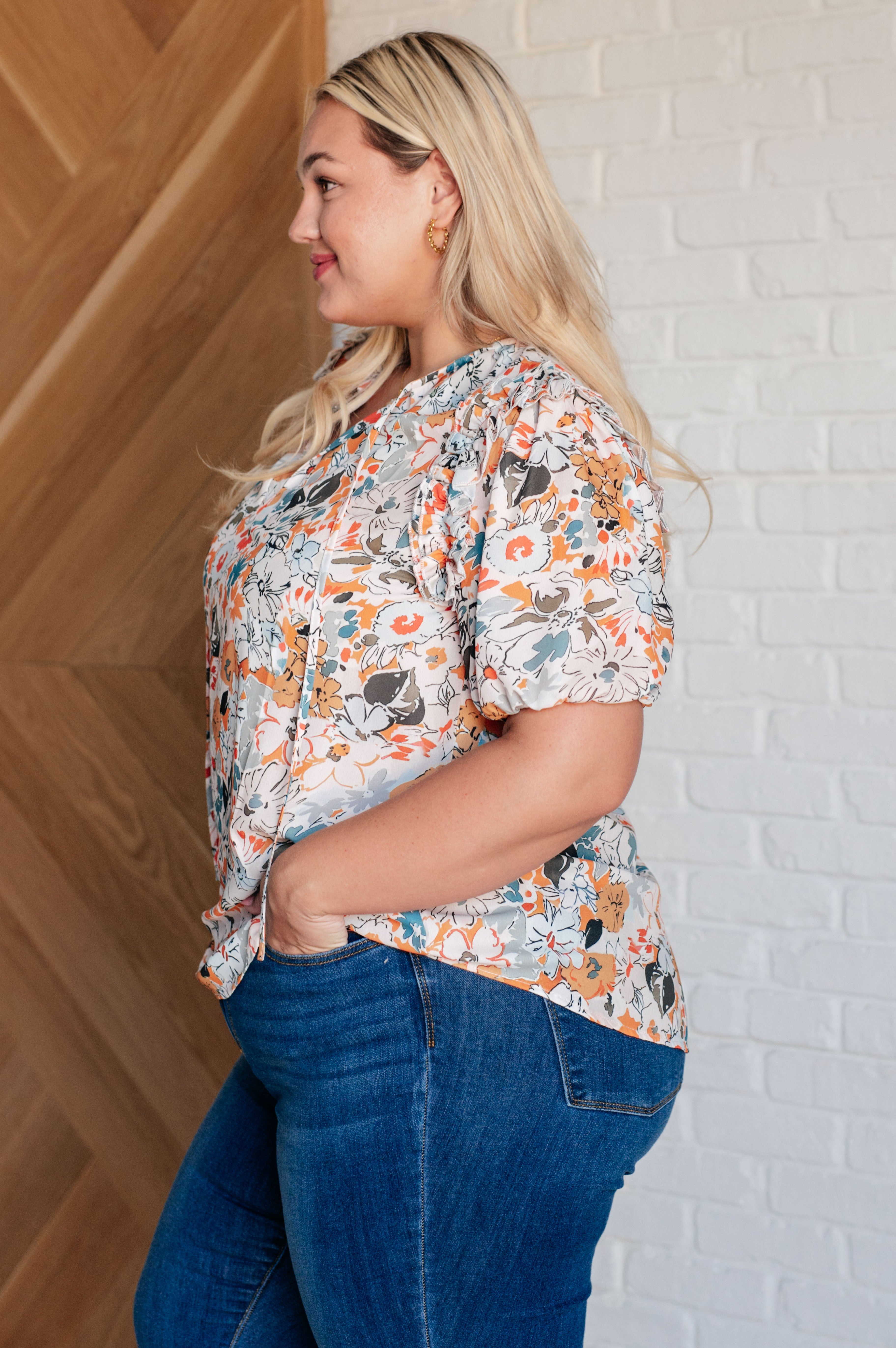 It's Intuitive Floral Blouse    Blouses Ave Shops- Tilden Co.