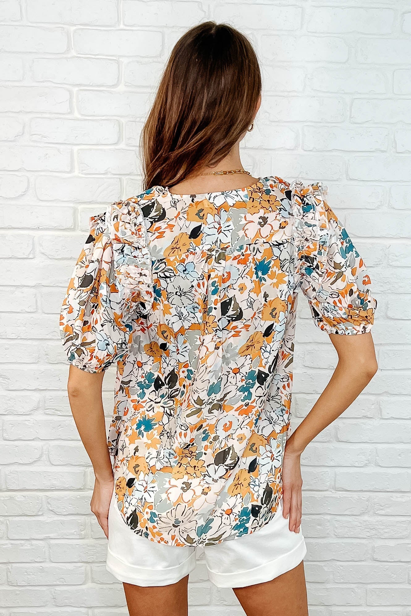 It's Intuitive Floral Blouse Blouses Ave Shops- Tilden Co.