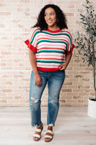 It's a Go Striped Knit Top    Tops Ave Shops- Tilden Co.