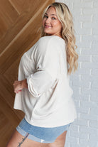 Ivory Thoughts Chenille Blouse    Tops Ave Shops- Tilden Co.