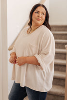 Ivory Thoughts Chenille Blouse    Tops Ave Shops- Tilden Co.