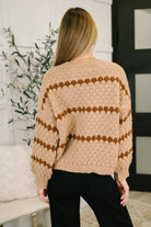 Ivy Lane Textured Sweater in Taupe Womens Ave Shops- Tilden Co.
