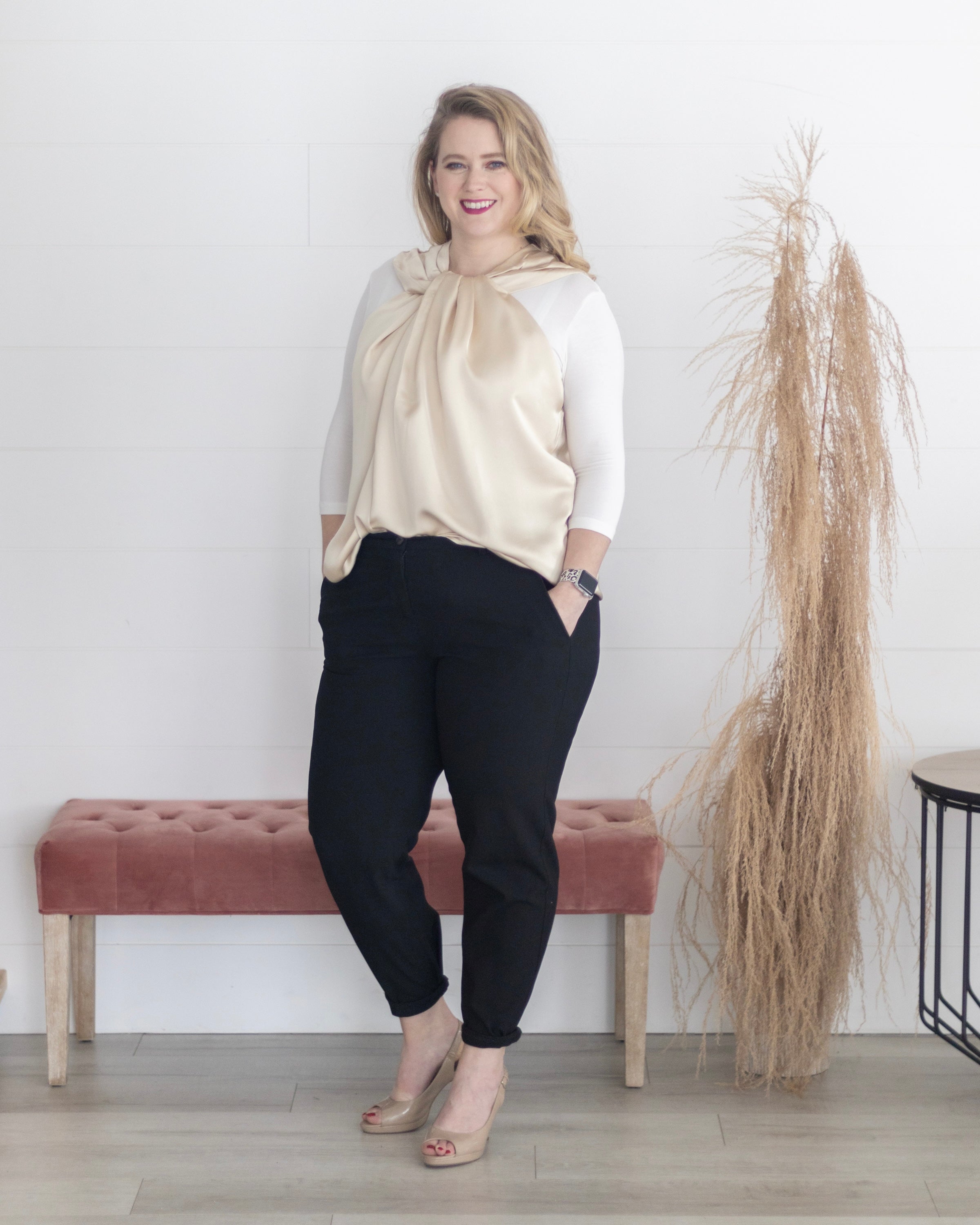 Classic 3/4 Sleeve Halftee Layering Top HALFTEE Layering Fashions- Tilden Co.