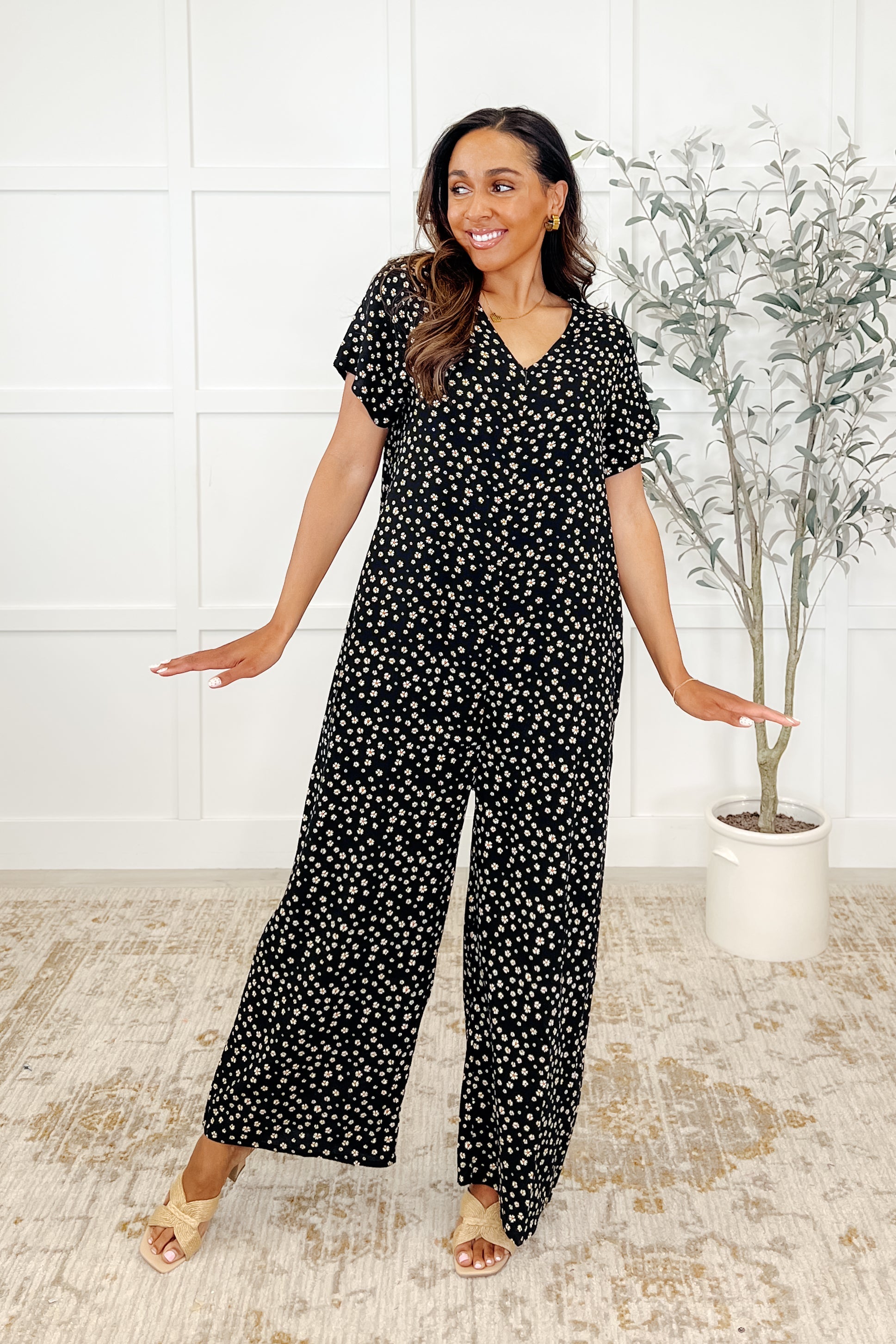 Jasmine Jumpsuit Blossoms Womens Ave Shops- Tilden Co.