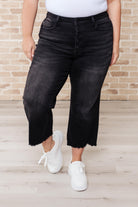 Ryan High Rise Button Fly Wide Leg Crop Jeans    Womens Ave Shops- Tilden Co.