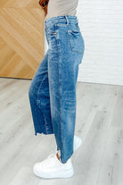 Megan High Rise Rigid Magic Wide Leg Crop Jeans Womens Ave Shops- Tilden Co.
