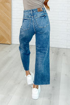 Megan High Rise Rigid Magic Wide Leg Crop Jeans Womens Ave Shops- Tilden Co.