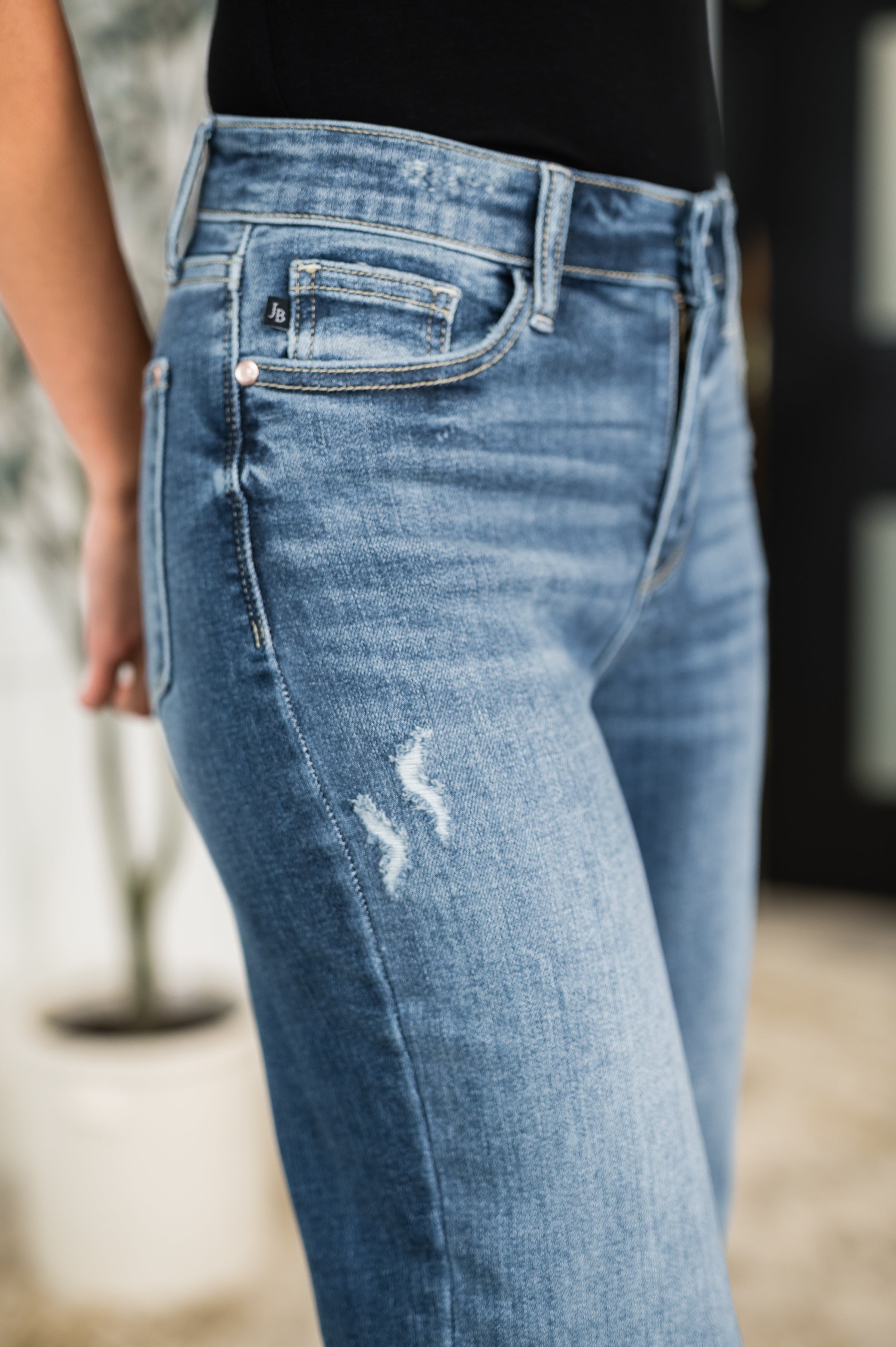 Julia High Rise 90's Straight Leg Jeans Womens Ave Shops- Tilden Co.