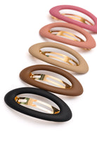 Jumbo Oval Hair Clips Set of 5    Accessories Ave Shops- Tilden Co.