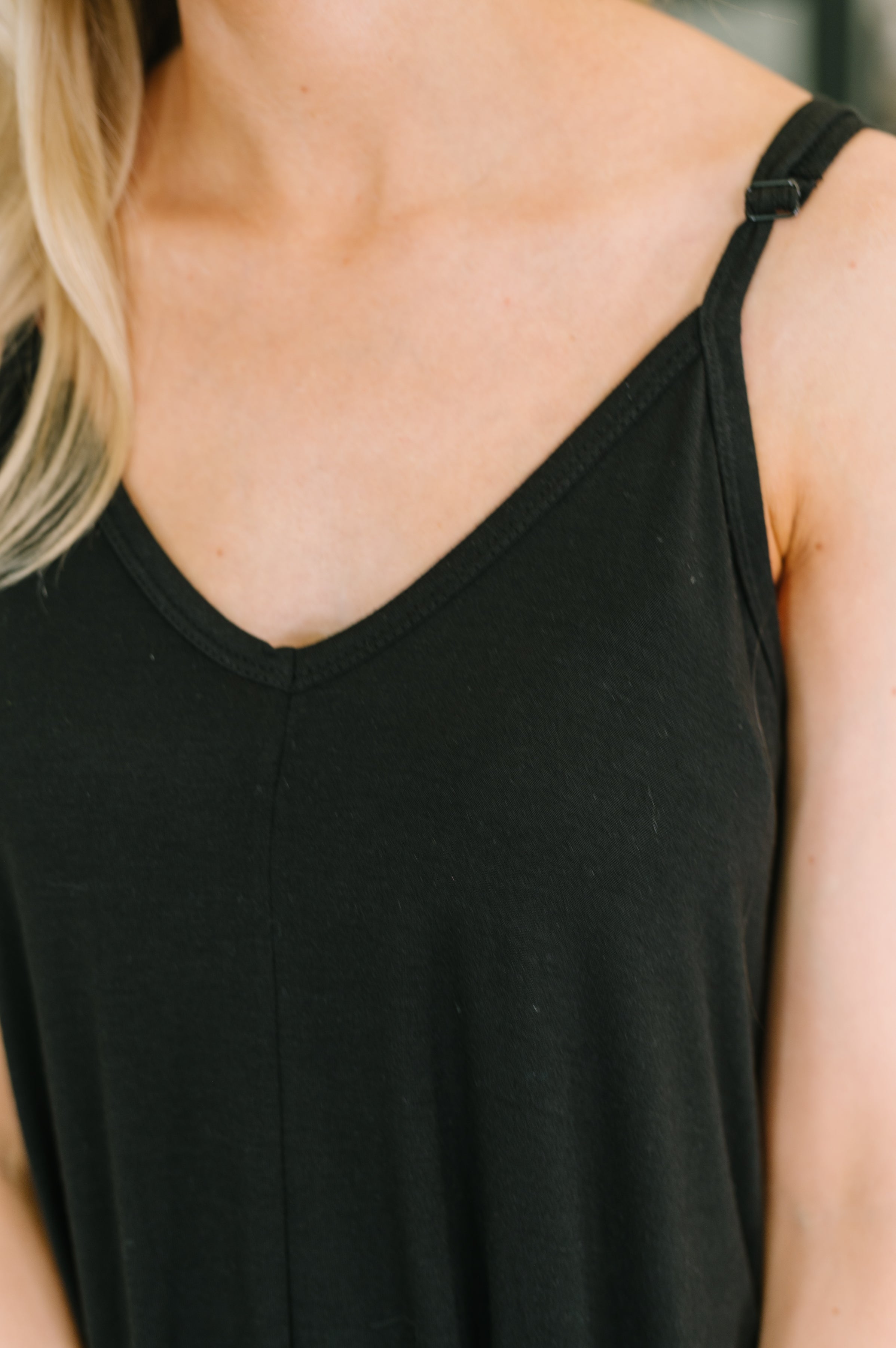 Just Getting Started Spaghetti Strap Maxi Dress in Black Womens Ave Shops- Tilden Co.