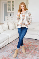 Just Going For It Aztec Hoodie Tops Ave Shops- Tilden Co.