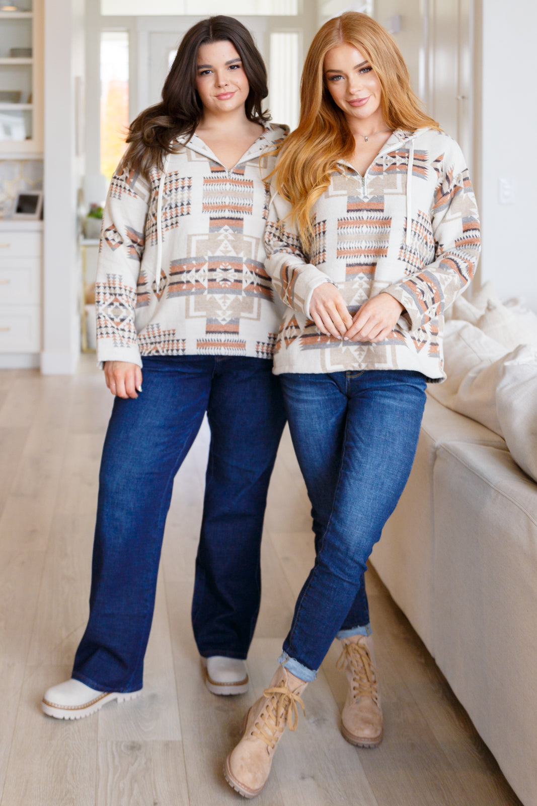 Just Going For It Aztec Hoodie Hoodie Ave Shops- Tilden Co.