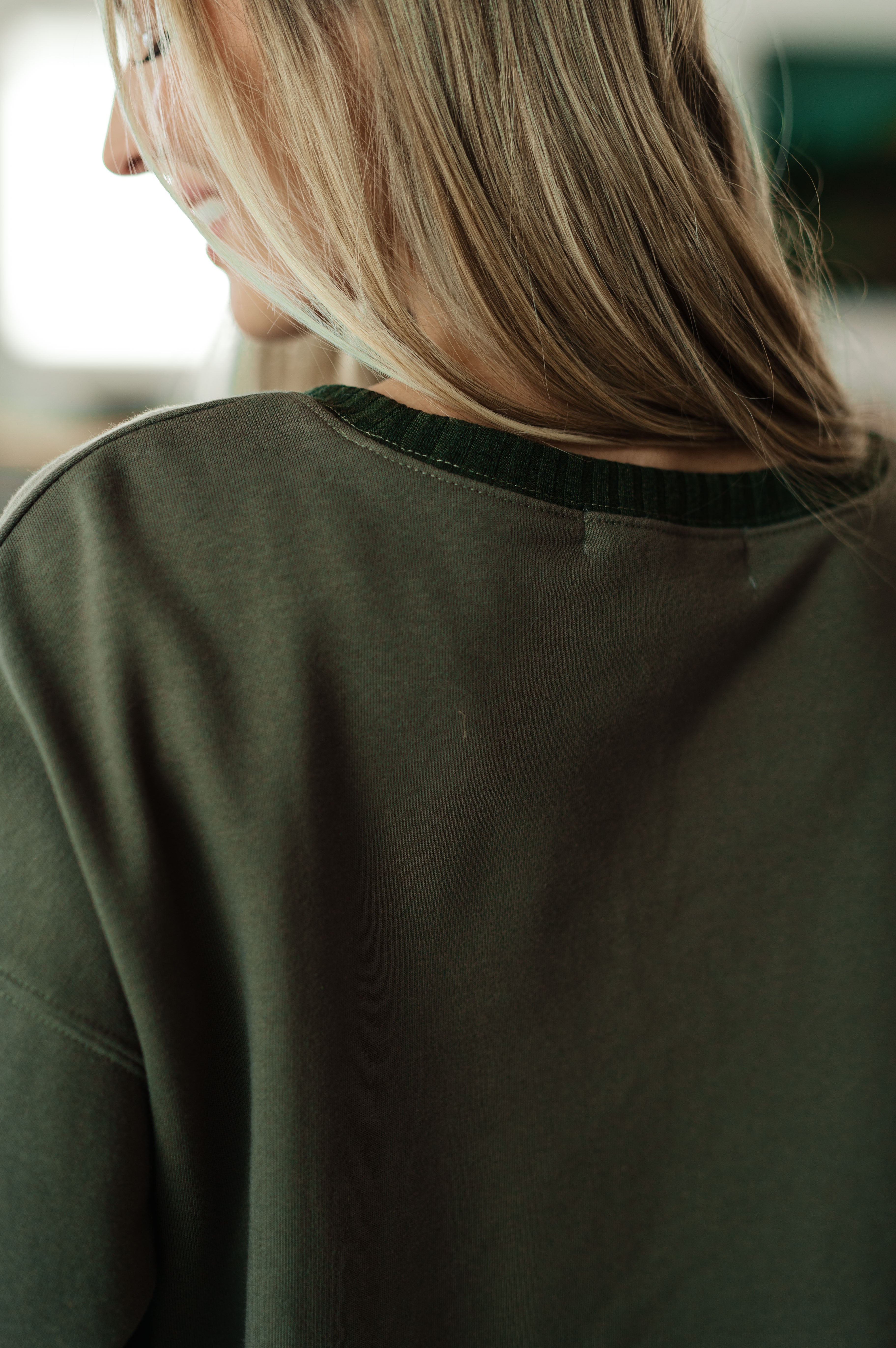 Just a Casual Crop Pullover Tops Ave Shops- Tilden Co.