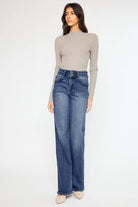 Onyx Ultra High Rise Wide Flare Jeans    Jeans Kancan- Tilden Co.