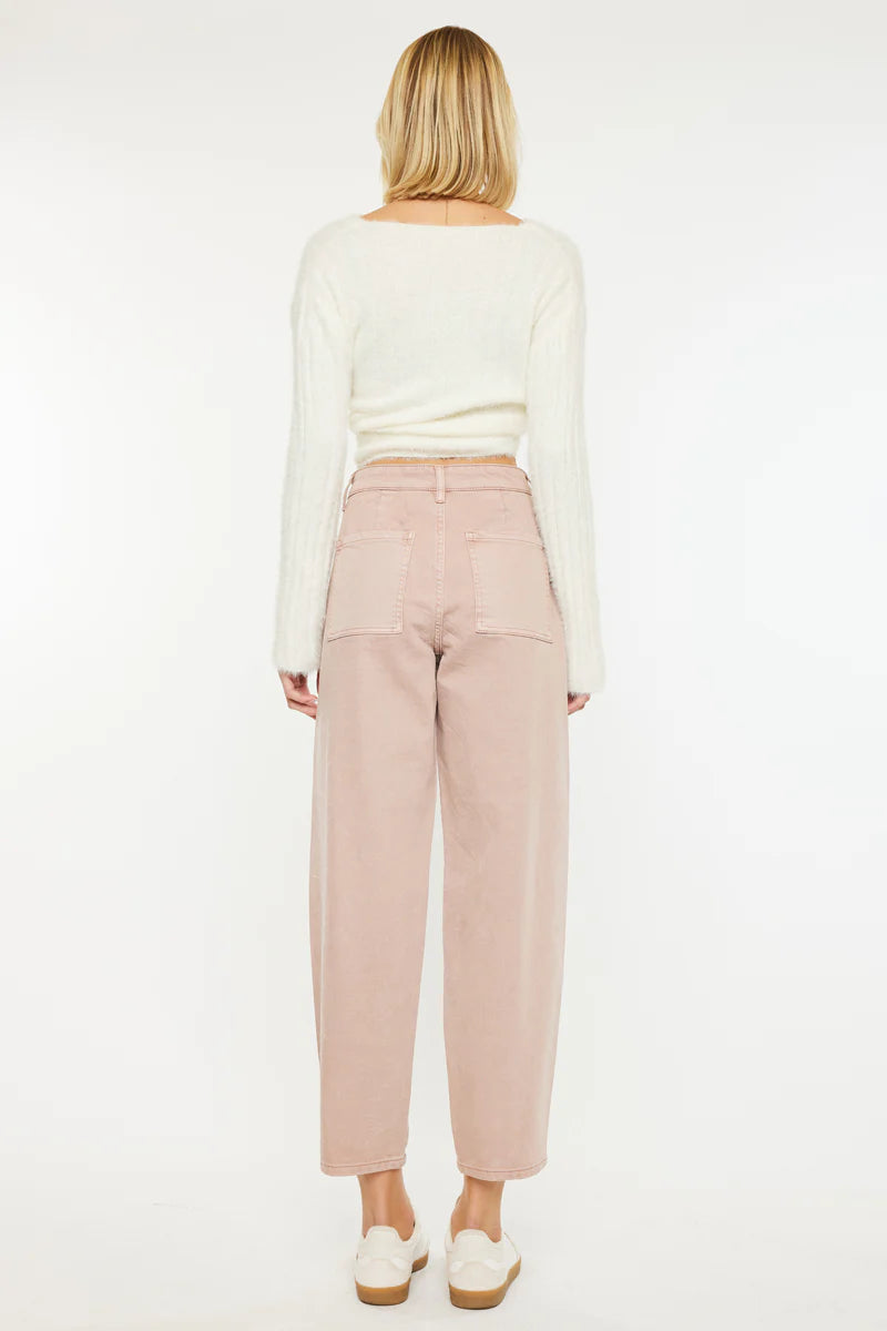 Mar High Rise Slim Barrel Jeans Kancan- Tilden Co.