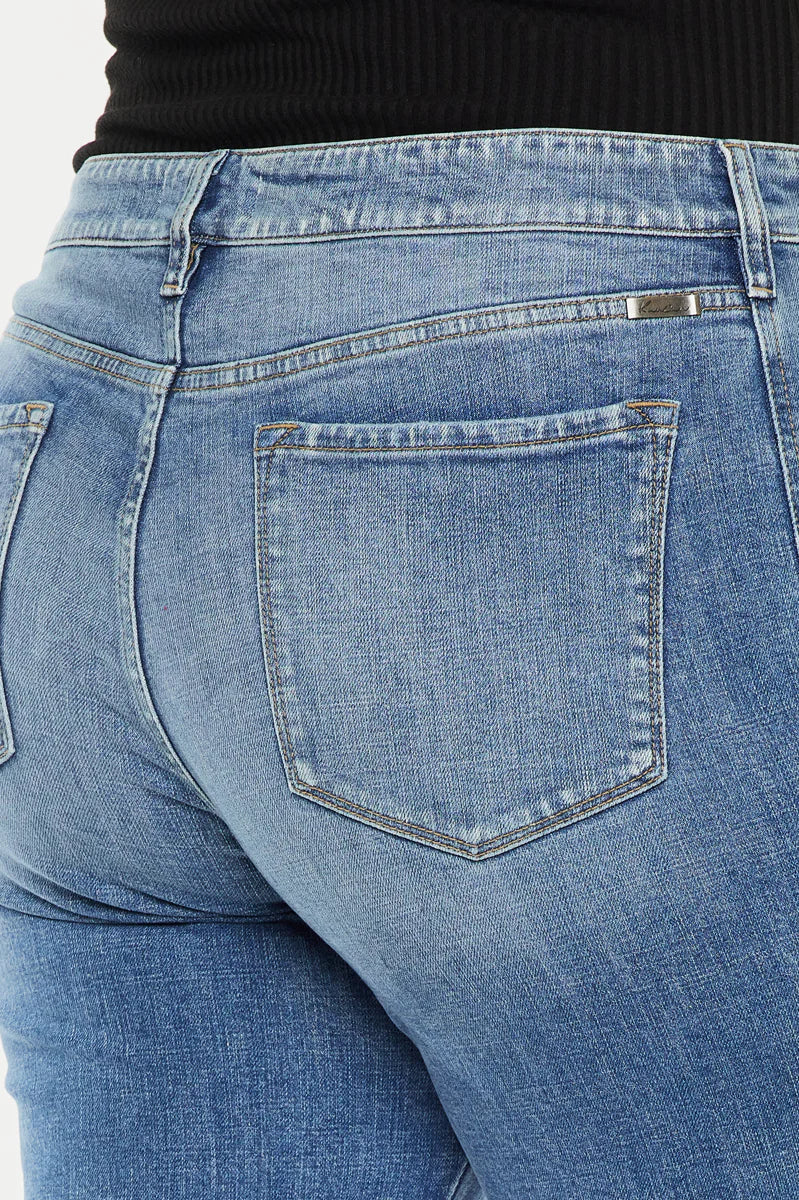 Yvonne Mid Rise Slip Boyfriend Jeans (Plus Size)    Pants Kancan- Tilden Co.