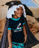 Shark Kid's Hooded Blanket Blanket LazyOne- Tilden Co.