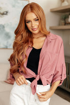 Keep it Profesh Button Up Top T-Shirt Ave Shops- Tilden Co.