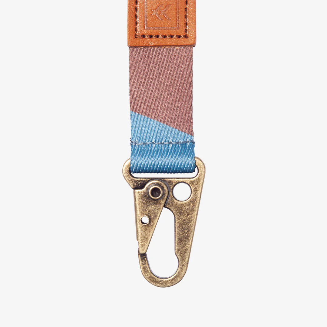 Thread Keychain Clip Fine Line Blue Fine Line Blue  keychain Thread- Tilden Co.