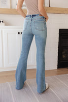 Kiana High Rise Heavy Destroy Flare    Denim Ave Shops- Tilden Co.